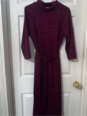 Kim Rogers mock neck dress